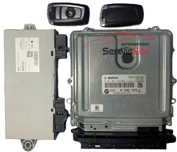 ZESTAW ECU BMW 3.0 0281031772 DDE8585375-01