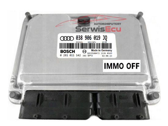 ECU AUDI A4 1.9 TDI 038906019JQ 0281011142 IMMO OFF