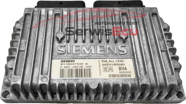 STEROWNIK SKRZYNI BIEGÓW PEUGEOT S118047532A 9654190080