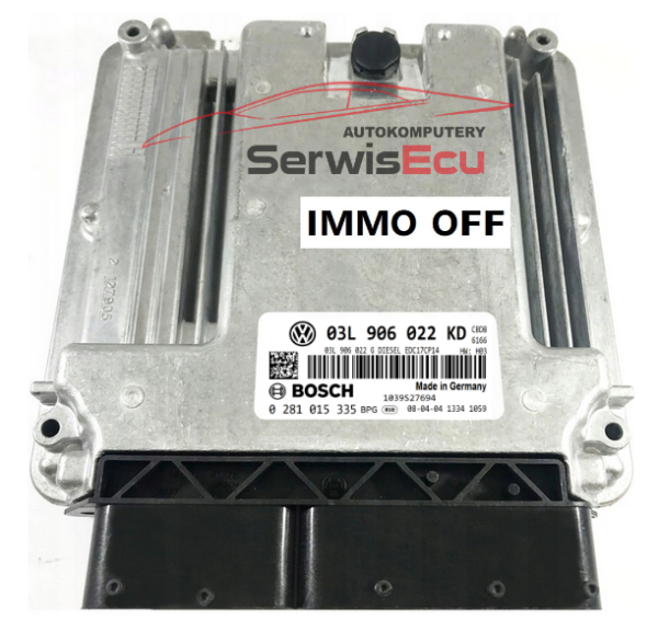 ECU VW SCIROCCO 03L906022KD 0281015335 IMMO OFF