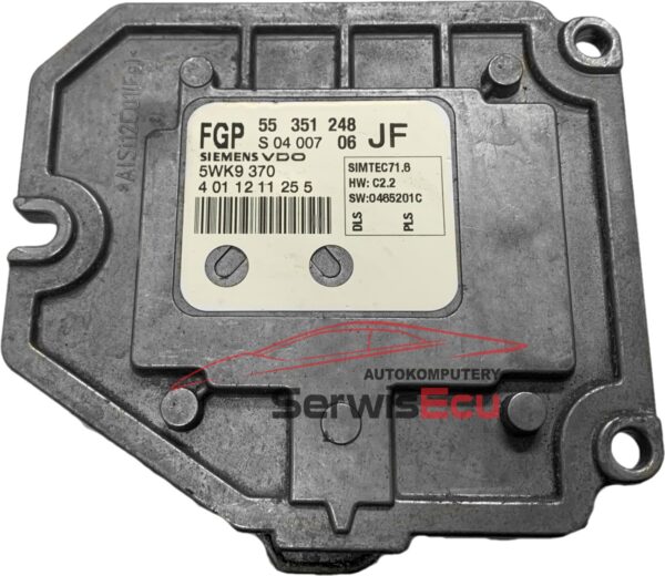 KOMPUTER OPEL ASTRA 1.8 55351248 5WK9370 +PIN