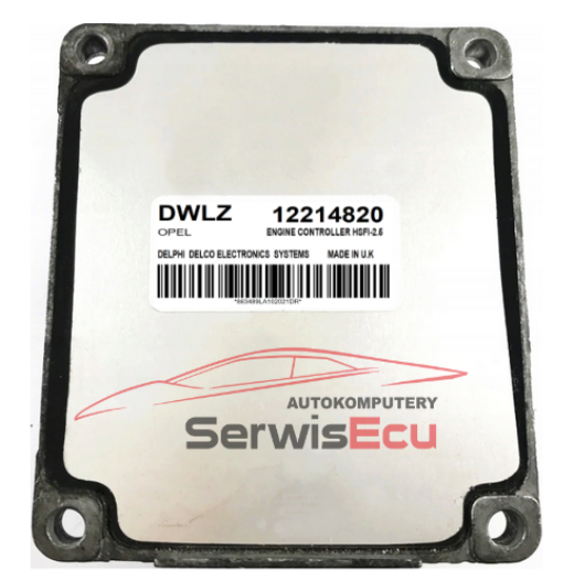 ECU OPEL MERIVA 1.6 12214820 DWLZ HSFI-2.5 CZYSTY