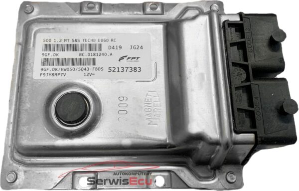 KOMPUTER ECU FIAT 500 1.2 52137383 9GF.DK