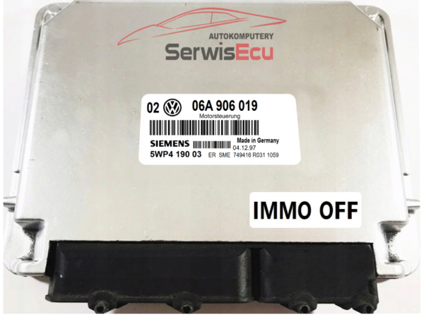 KOMPUTER ECU VW 1.6 06A906019 5WP419003 IMMO OFF