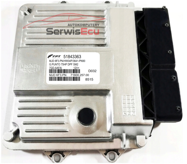 KOMPUTER ECU FIAT  1.3 51843363 MJD6F3.PN