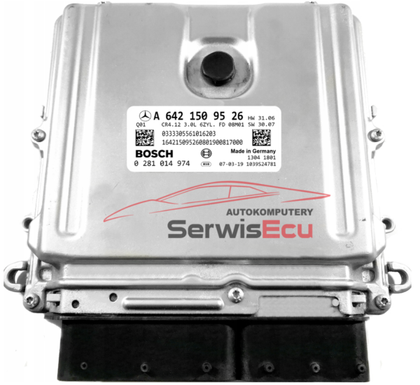 KOMPUTER ECU MERCEDES 3.0 A6421509526 0281014974 CZYSTY