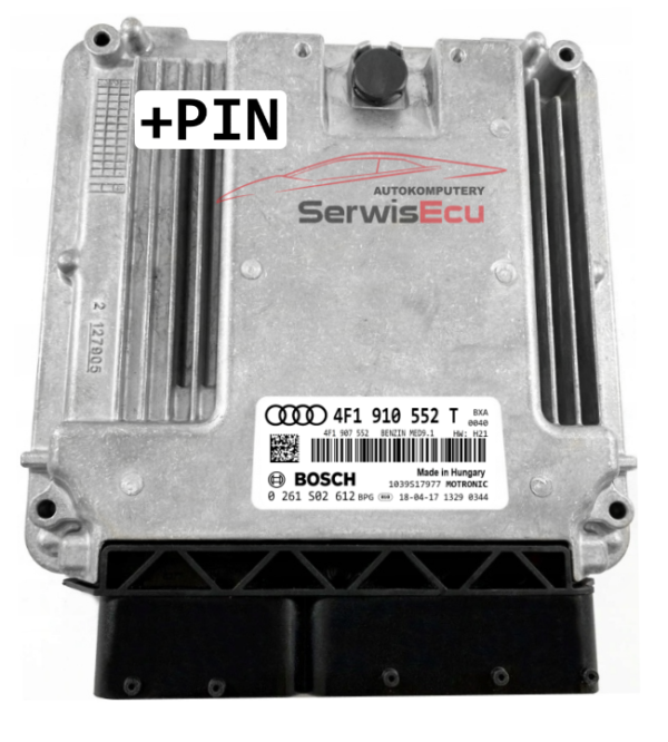 KOMPUTER ECU AUDI 5.2 4F1910552T 0261S02612 + PIN