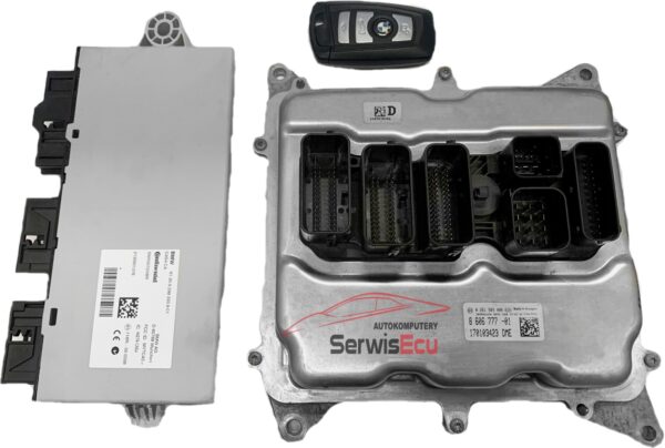ZESTAW ECU BMW 0261S09006 8606777-01 5WK50720IBR