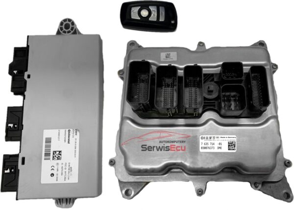 ZESTAW ECU BMW 0261S07737 7635714-01 5WK50720IBR