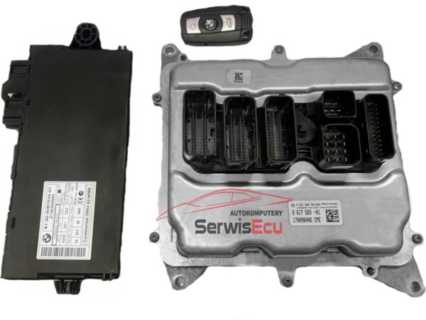 ZESTAW ECU BMW 0261S09744 8617569-01 5WK49516PBR