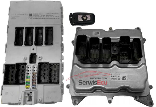 ZESTAW ECU BMW 0261S09006 8606777-01 9315682 01 FEM-LR01-ZB6_MID_BIX_IB