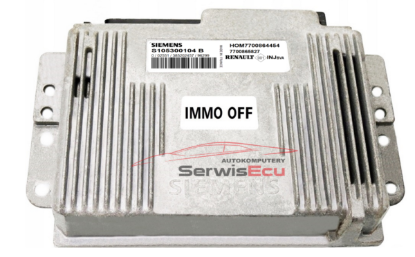 KOMPUTER ECU RENAULT 1.6 S105300104B HOM7700864454 IMMO OFF
