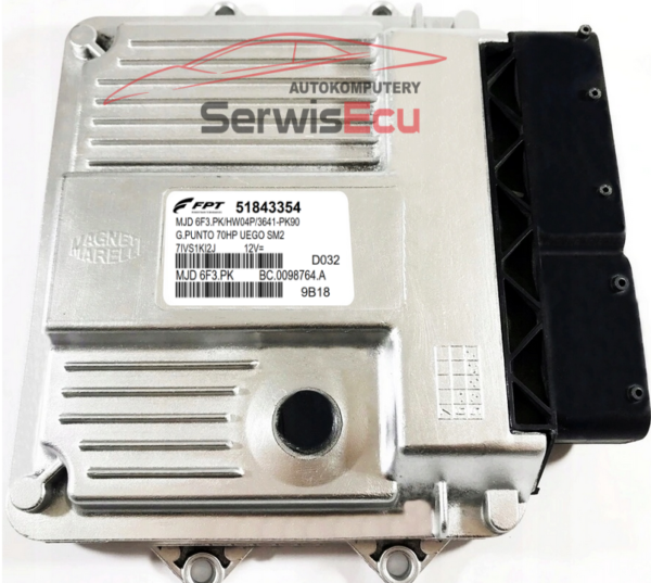 KOMPUTER ECU FIAT GRANDE PUNTO 1.3 51843354 MJD6F3.PK