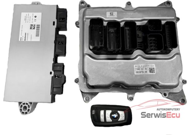 ZESTAW ECU BMW 0261S08322 7643312-01 5WK50520GBR