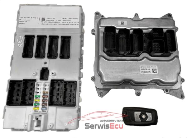 ZESTAW ECU BMW 0261S11652 8639594-01 FEM-LR01-ZB6_MID_BIX_IB