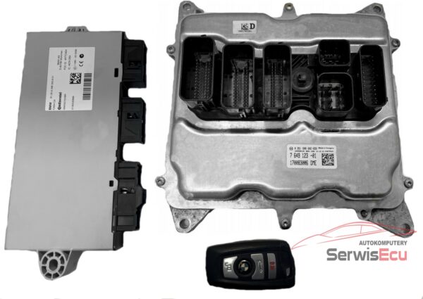 ZESTAW ECU BMW 0261S08602 7649123-01 5WK50720IBR