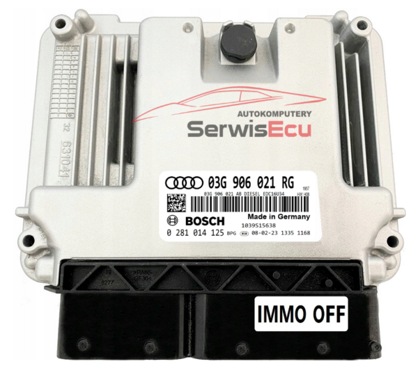KOMPUTER ECU AUDI 1.9 03G906021RG 0281014125 IMMO OFF
