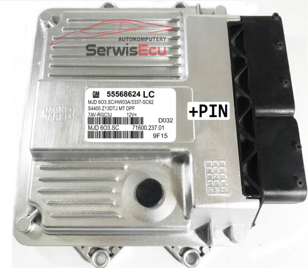KOMPUTER ECU OPEL CORSA 1.3 55568624 LC MJD603.SC + PIN