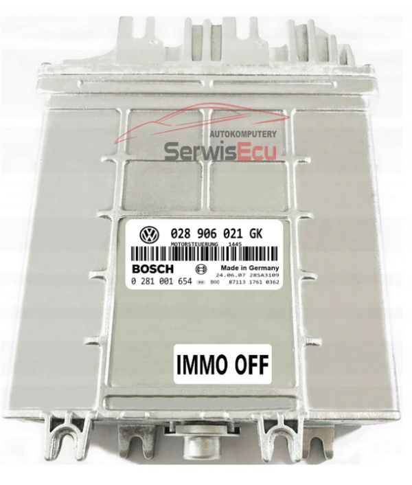 KOMPUTER ECU VW 1.9 028906021GK 0281001654 IMMO OFF