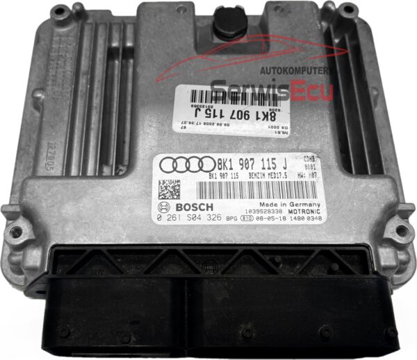 KOMPUTER ECU AUDI  1.8  8K1907115J 0261S04326