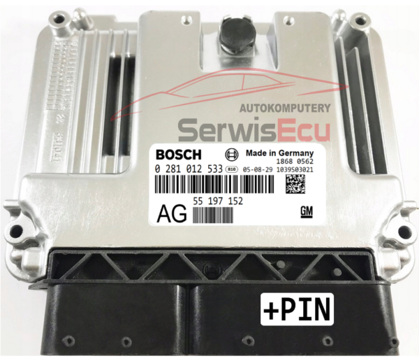 KOMPUTER ECU OPEL 1.9 0281012533 55197152 AG + PIN
