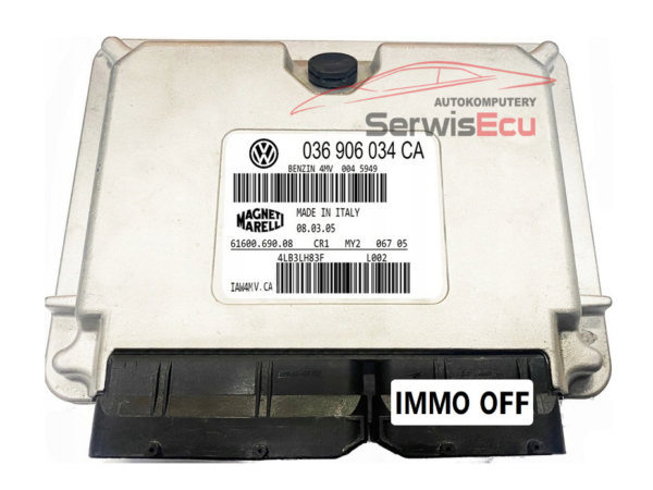 KOMPUTER ECU AUDI A2 036906034CA IAW4MV.CA IMMO OFF