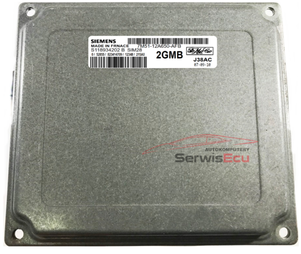 KOMPUTER ECU FORD 1.6 SIM28 7M51-12A650-AFB S118934202B
