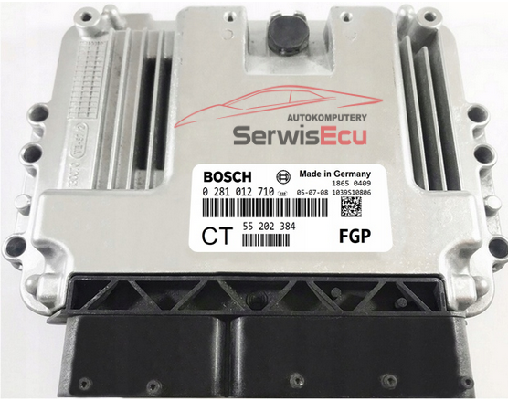 ECU OPEL ZAFIRA 1.9 CDTI 55202384 0281012710 +PIN