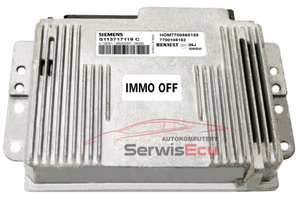 KOMPUTER ECU RENAULT 2.0 S113717119C HOM7700868188 IMMO OFF