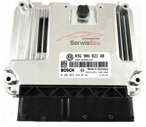 KOMPUTER VW PASSAT 03G906021AB 0281012119 IMMO OFF