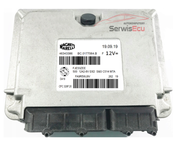 KOMPUTER ECU FIAT 500 1.2 CFC328F.20 46343386