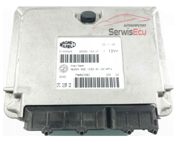 KOMPUTER ECU FIAT 500 1.2 CFC328F.02 51854504