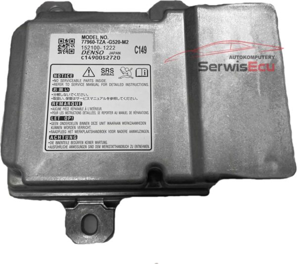 NAPRAWA SENSOR AIRBAG TOYOTA 152100-1222 77960-TZA-G520-M2