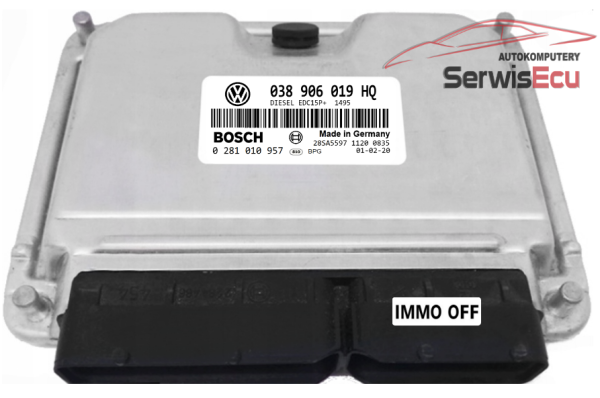 KOMPUTER ECU SEAT 1.9 038906019HQ 0281010957 IMMO OFF