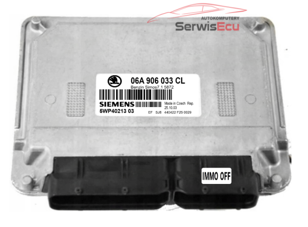 KOMPUTER SKODA 1.6 06A906033CL 5WP40213 03 IMMO OFF