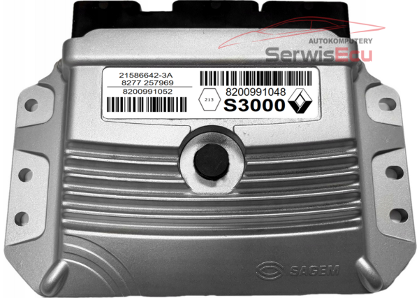 KOMPUTER ECU RENAULT 8200991052 8200991048 S3000 21586642-3A VIRGIN