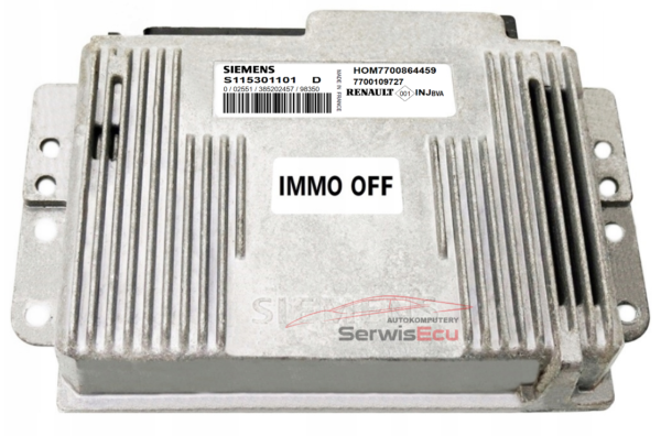 KOMPUTER ECU RENAULT 1.4 S115301101D HOM7700864459 IMMO OFF