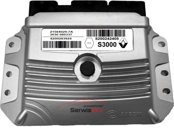 KOMPUTER ECU RENAULT 1.6 8200242405 8200283924  21584029-7A S3000 VIRGIN