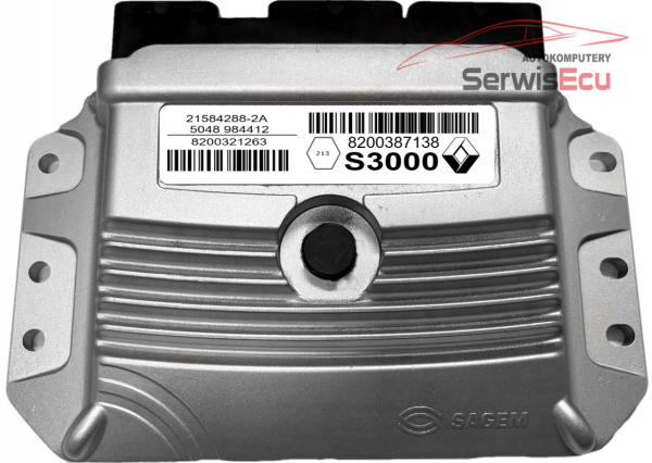 KOMPUTER ECU RENAULT 1.6 8200321263 8200387138 21584288-2A S3000 VIRGIN