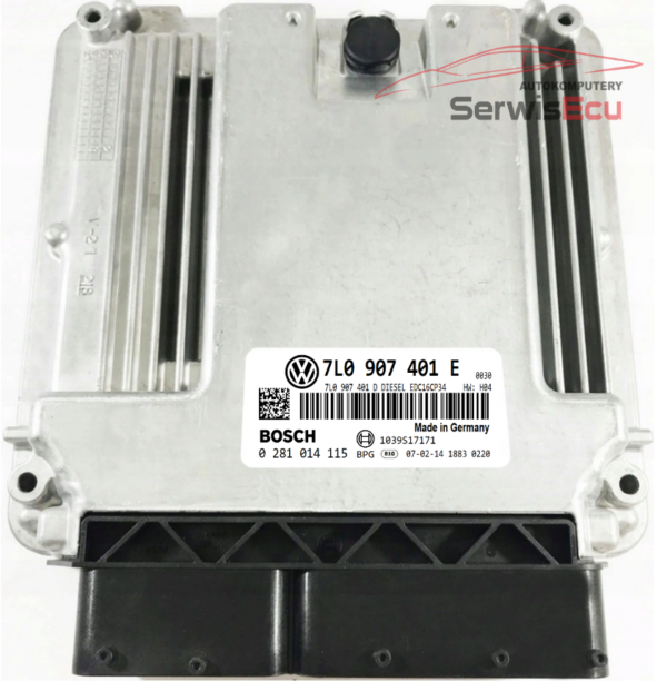 KOMPUTER ECU VW TOUAREG 3.0 7L0907401E 0281014115 DEZAKTYWOWANY DPF