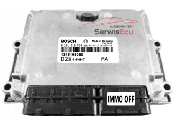 KOMPUTER ECU FIAT BOXER JUMPER 2.8 1345195080 0281010930 IMMO OFF