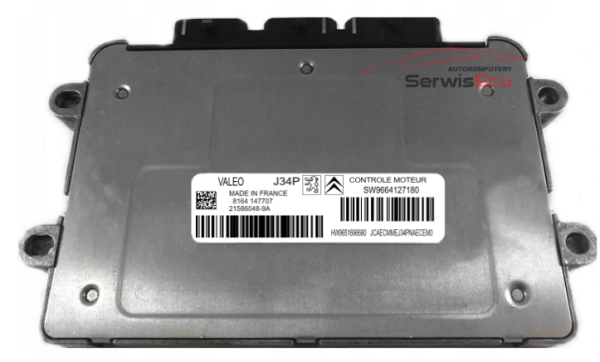 KOMPUTER ECU PEUGEOT 1.4 J34P 9664127180 9651696680 21586048-9A CZYSTY