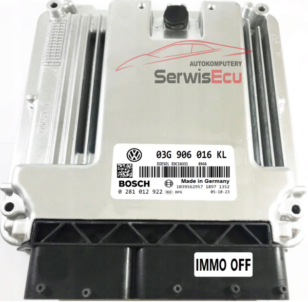 KOMPUTER ECU SEAT 03G906016KL 0281012922 IMMO OFF