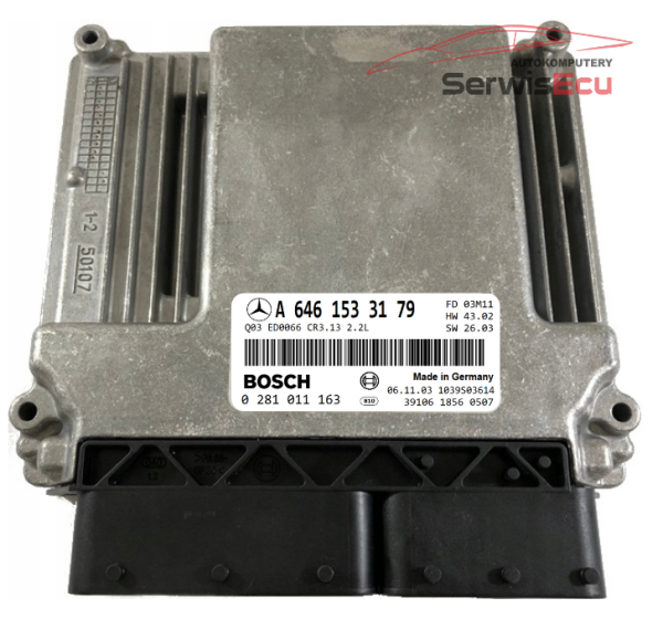 KOMPUTER ECU MERCEDES 2.2 A6461533179 0281011163 VIRGIN