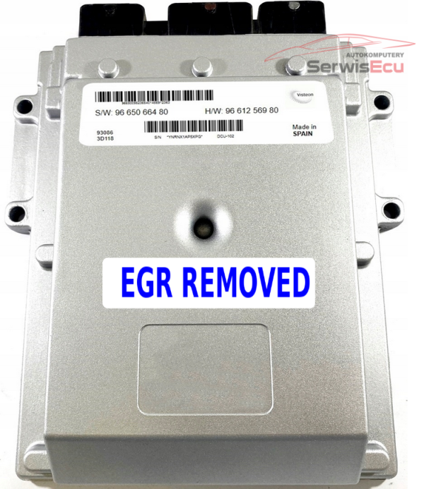 KOMPUTER ECU VISTEON 9665066480 9661256980 DEZAKTYWOWANY EGR PLUG AND PLAY