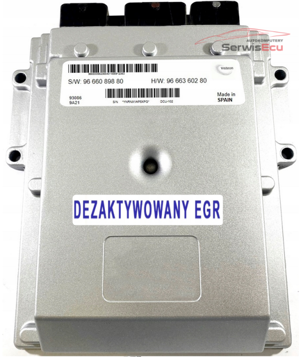 KOMPUTER ECU VISTEON 9666089880 9666360280  DEZAKTYWOWANY EGR PLUG AND PLAY