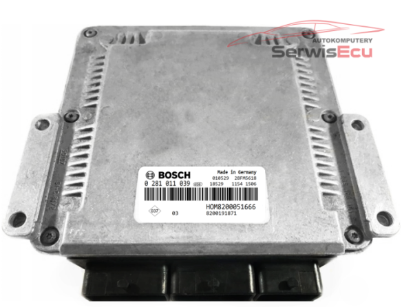 KOMPUTER ECU RENAULT 1.9 DCI 0281011039 HOM8200051666 VIRGIN