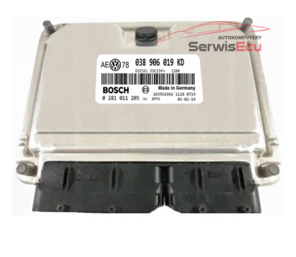 KOMPUTER ECU VW 038906019KD 0281011205 IMMO OFF