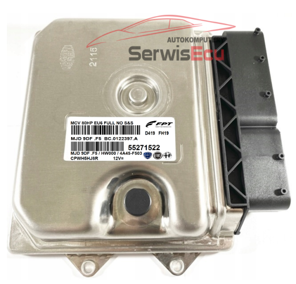 KOMPUTER ECU FIAT 1.3 55271522 MJD9DF.F5 VIRGIN