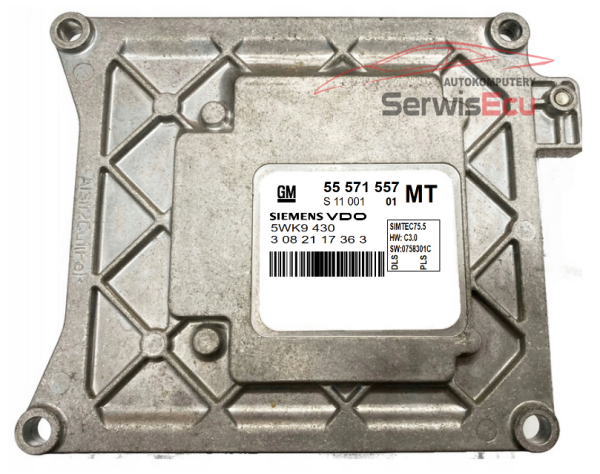 KOMPUTER ECU OPEL ZAFIRA 1.8 55571557 MT 5WK9430 +PIN